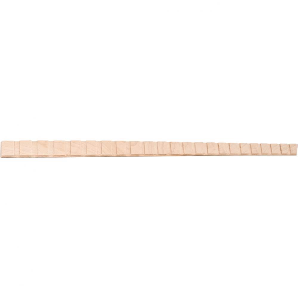 1/4'' D x 5/8'' H Alder Dentil Moulding
