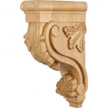 Hardware Resources CORE-MP - 3-3/8'' W x 7-3/4'' D x 13'' H Maple Acanthus Corbel