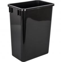 Hardware Resources CAN-35-4 - Box of 4 Black 35 Quart Plastic Waste Containers