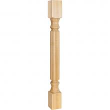 Hardware Resources P2MP - 3-1/2'' W x 3-1/2'' D x 35-1/2'' H Hard Maple Reed Post