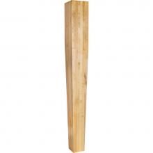 Hardware Resources P43-5-42CH - 5'' W x 5'' D x 42'' H Cherry Square Tapered Post