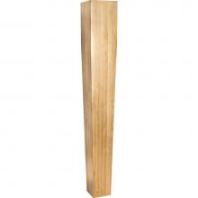 Hardware Resources P43-5OK - 5'' W x 5'' D x 35-1/2'' H Oak Square Tapered Post