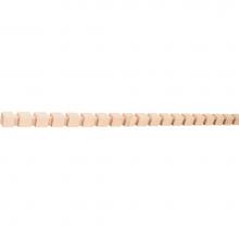 Hardware Resources DEN8ALD - 1/2'' D x 5/8'' H Alder Dentil Moulding