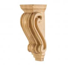 Hardware Resources CORC-PMP - 2-9/16'' W x 2-7/16'' D x 7'' H Maple Scrolled Corbel
