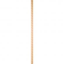 Hardware Resources RMH58TALD-8 - Tight Twist Rope Moulding Half Round