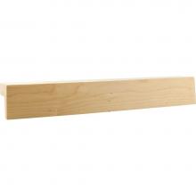 Hardware Resources LR005-F-ALD - 2-1/8'' D x 2'' H Alder Frameless Shaker Light Rail Moulding