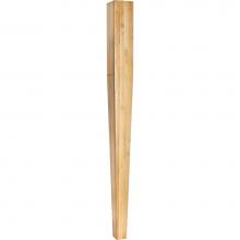 Hardware Resources P43-42CH - 3-1/2'' W x 3-1/2'' D x 42'' H Cherry Square Tapered Post