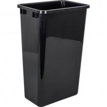 Hardware Resources CAN-50-4 - Box of 4  Black 50 Quart Plastic Waste Containers